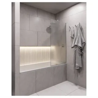 Шторка на ванну Timo T20 80 см хром